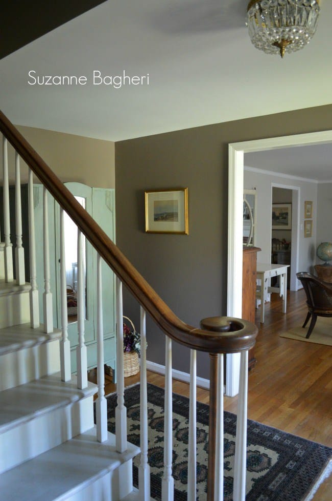 poised taupe foyer