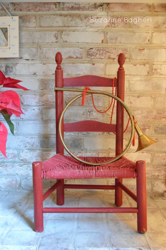 vintage chair for christmas