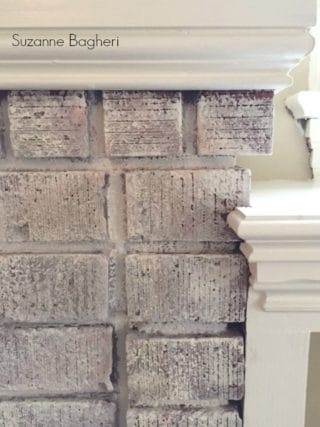 Decorative Paint and Whitewashed Brick Before and After