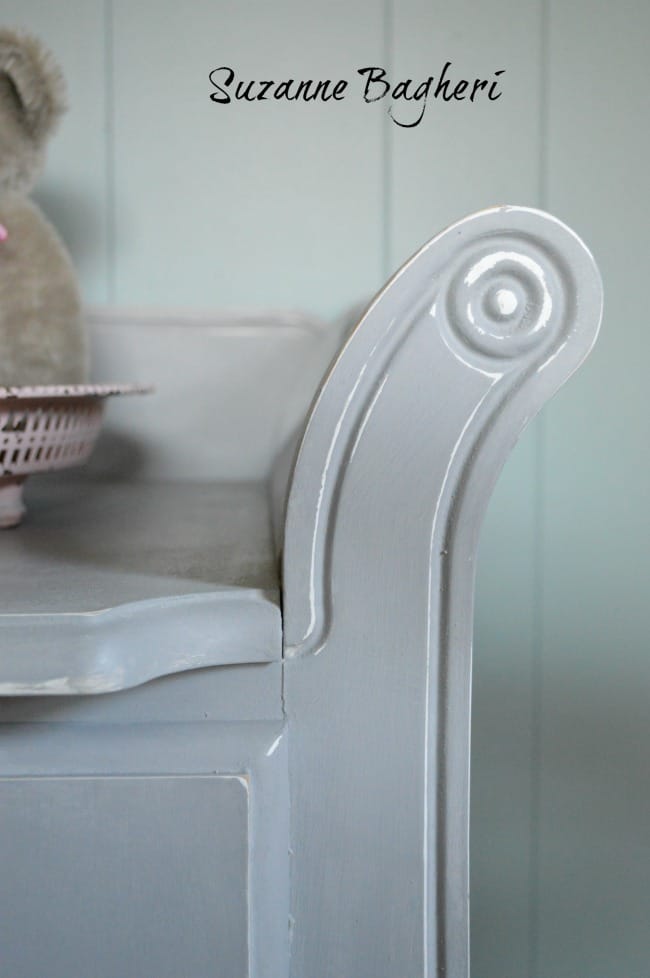 Changing Table in Annie Sloan Paris Grey