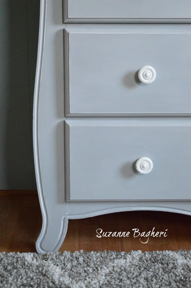 Changing Table in Annie Sloan Paris Grey