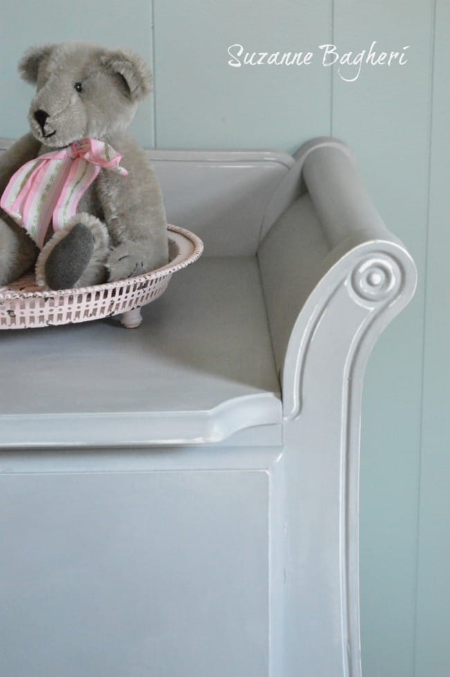 Changing Table in Annie Sloan Paris Grey