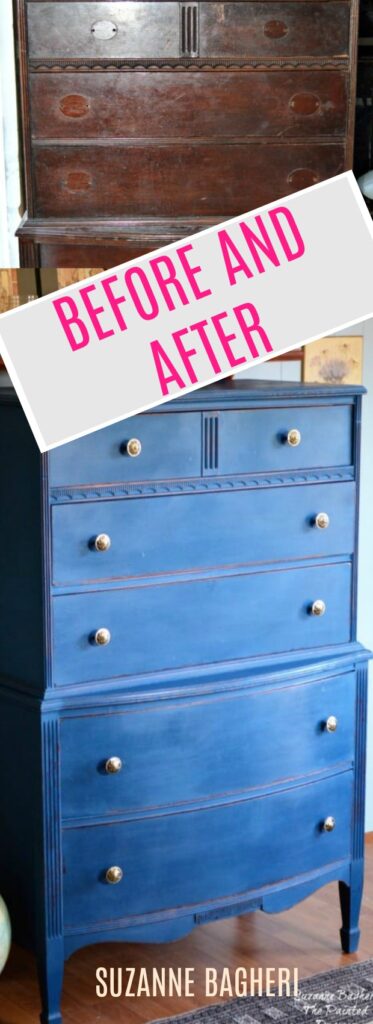 Dresser Before and After thepainteddrawer.com