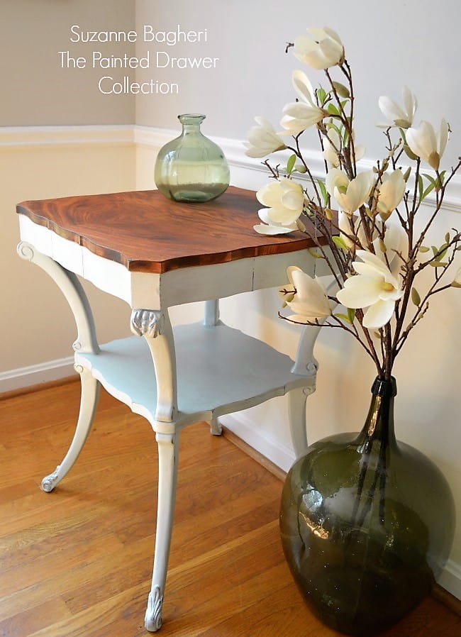 Vintage Table in Icicle Blue