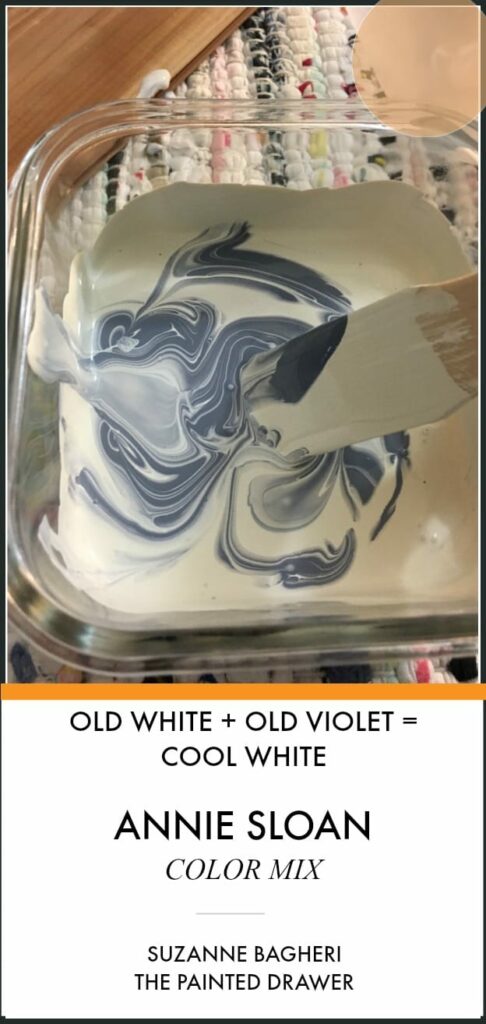 Annie Sloan Old White Old Violet Cool White   ANNIE SLOAN COLOR MIX TO CREATE COOL WHITE 2 