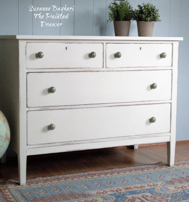 Simply White Farmhouse Dresser Before And After