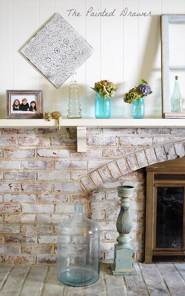 whitewashed brick with annie sloan old white