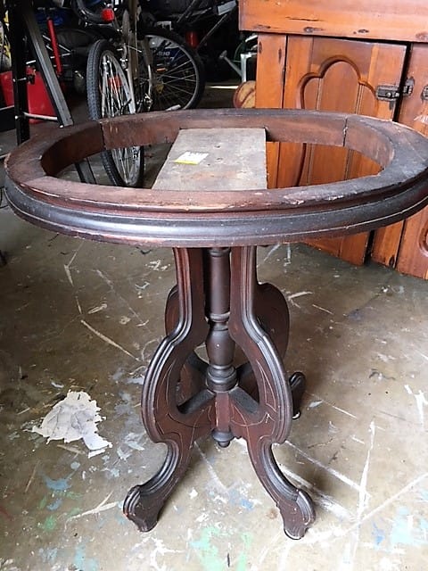 vintage table base