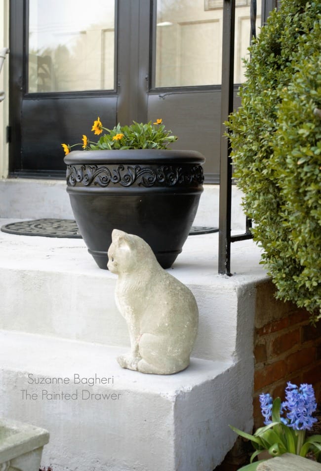 Painted Faux Stone Steps