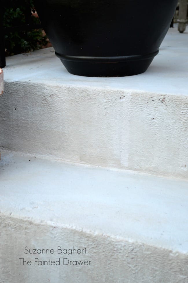 Painted Faux Stone Steps