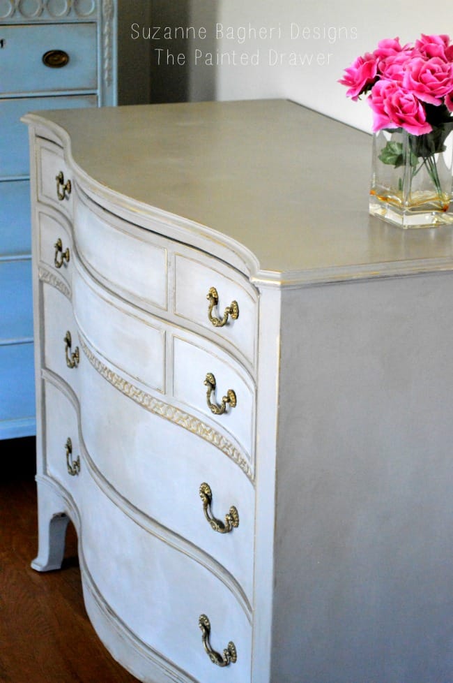 Vintage Bow Front Dresser in Annie Sloan Chalk Paint