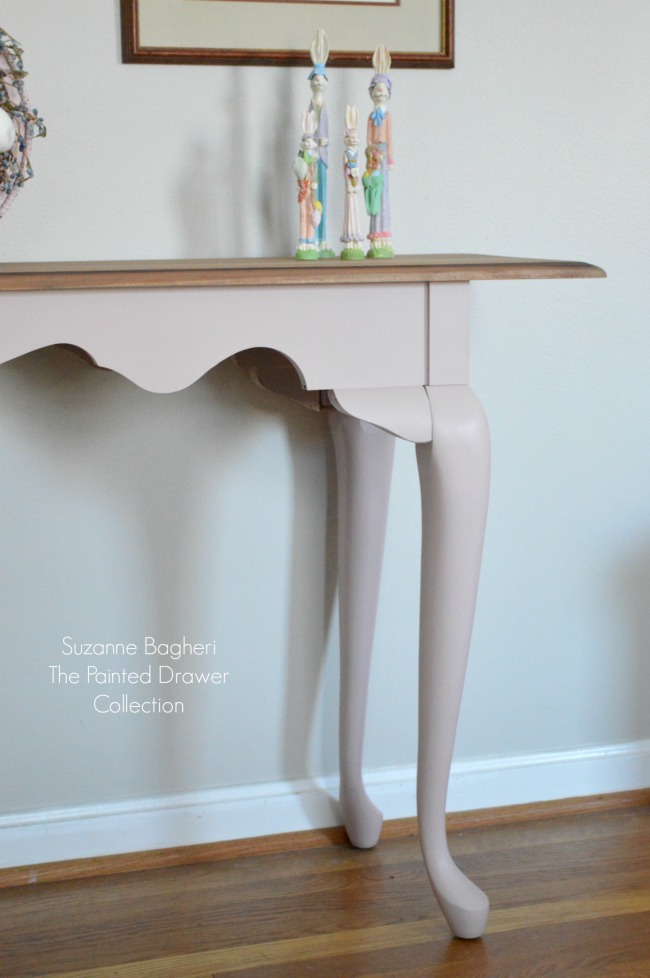 Console Table in Behr Vintage Tea Rose