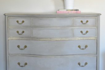 Vintage Bow Front Dresser