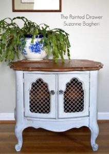 French End Table in Annie Sloan Paris Grey