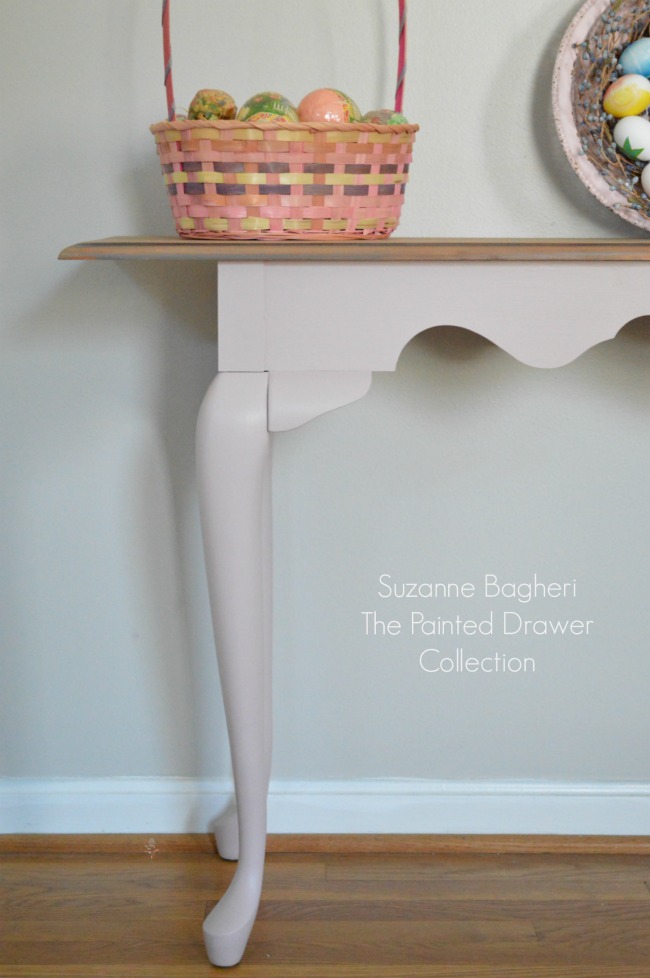 Console Table in Behr Vintage Tea Rose