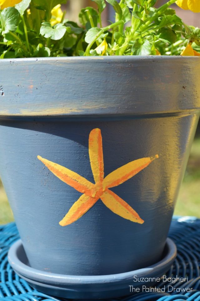 Sponge Painted Flower Pots   Sponge Painted Pot3 640x963 