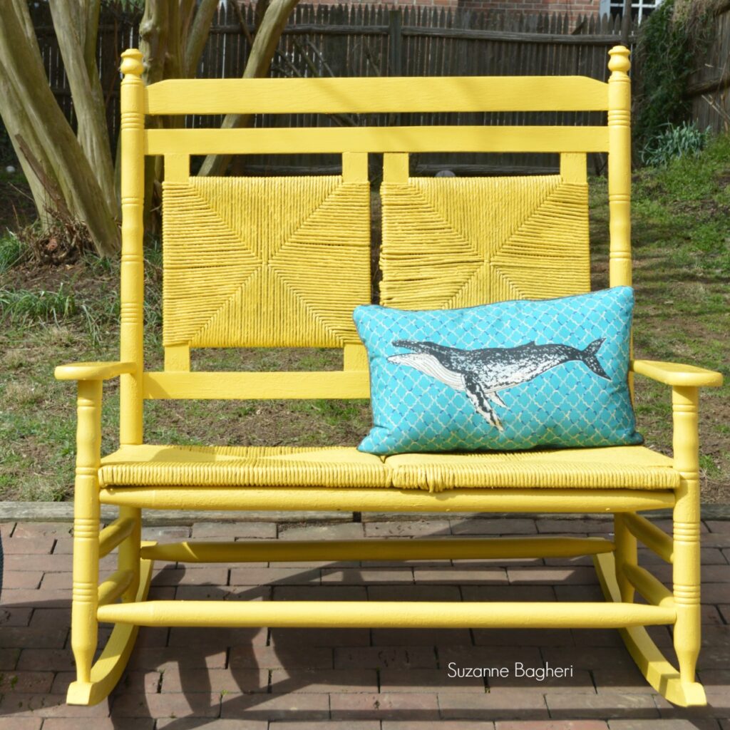 Victorian Yellow Bench