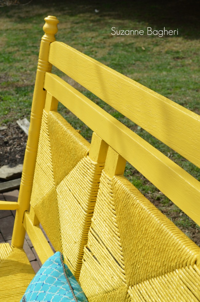 Victorian Yellow Bench