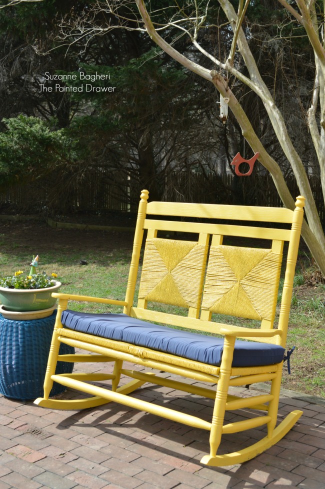 Victorian Yellow Bench