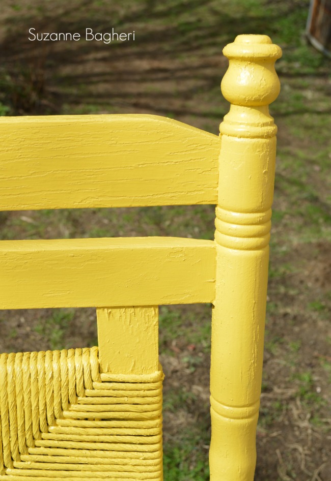 Victorian Yellow Bench
