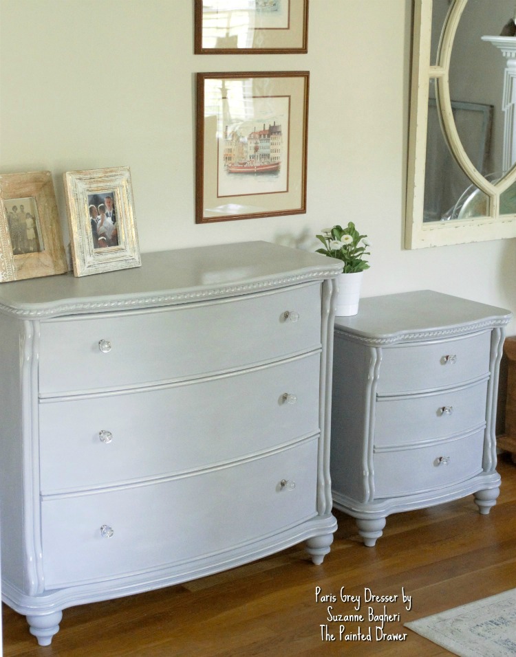 Paris Grey Dresser by Suzanne Bagheri The Painted Drawer