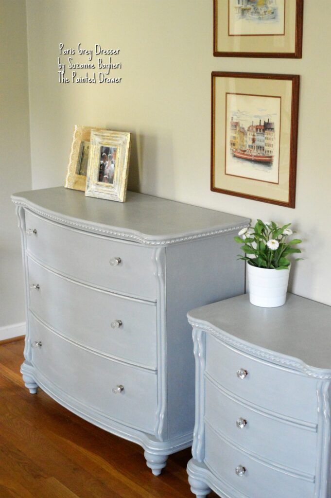 Paris Grey Dresser by Suzanne Bagheri The Painted Drawer