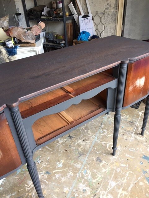 vintage sideboard in the works