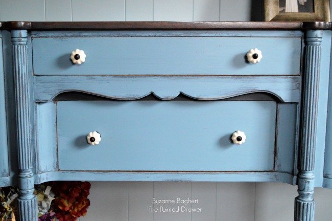 Vintage Sideboard in General Finishes Stillwater Blue