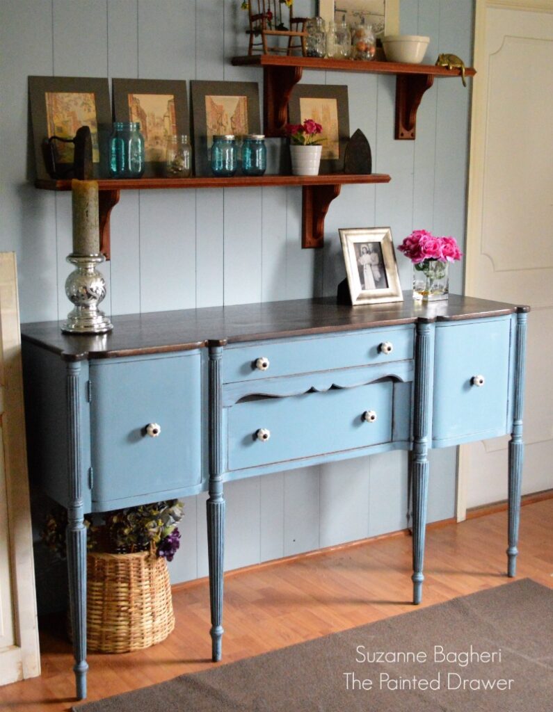 Vintage Sideboard in General Finishes Stillwater Blue