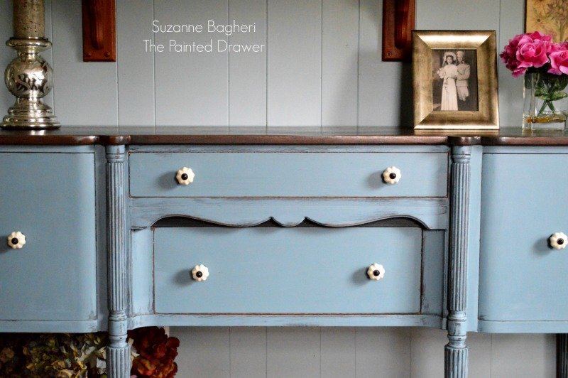 Vintage Sideboard in General Finishes Stillwater Blue