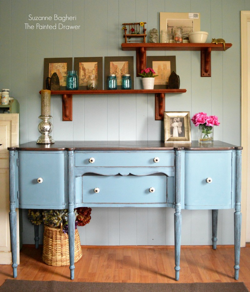 Vintage Sideboard in General Finishes Stillwater Blue