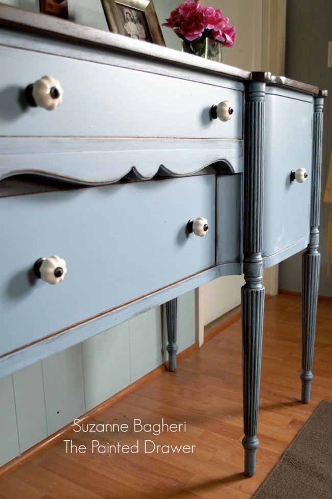 Vintage Sideboard in General Finishes Stillwater Blue