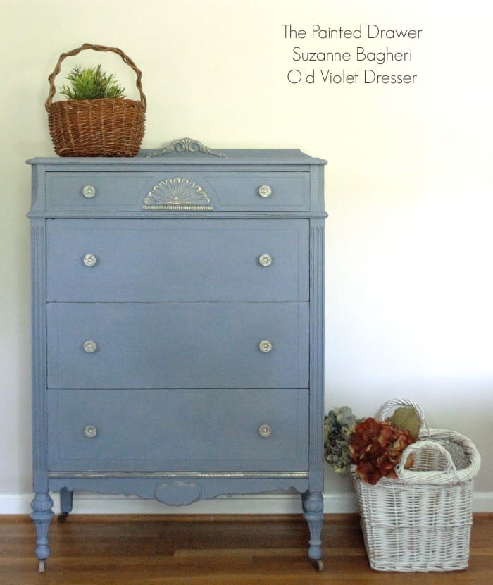 Louis Blue Vintage Dresser Before and After