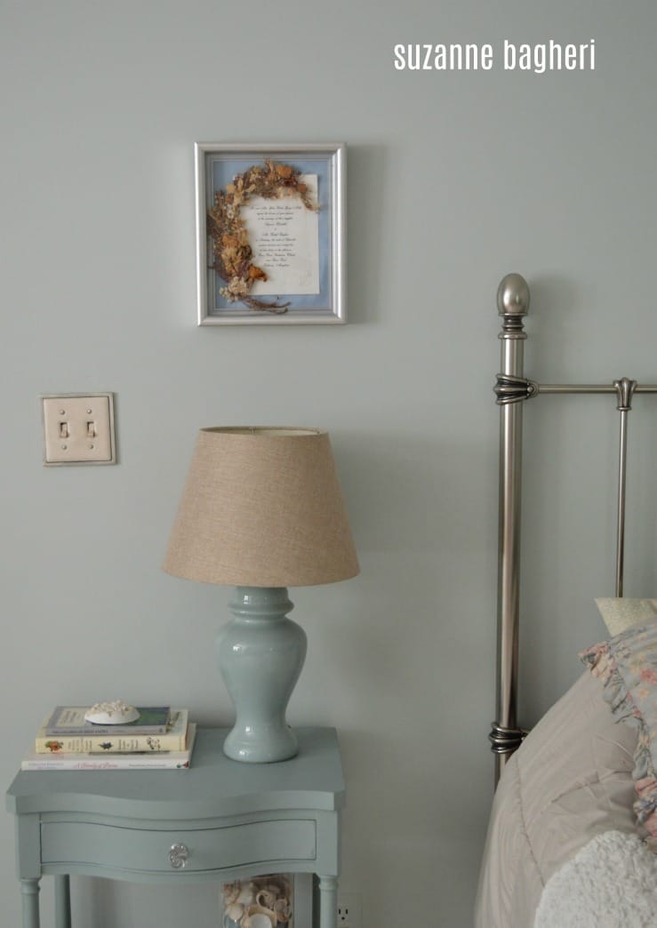 Bedroom Makeover in Sherwin Williams Sea Salt