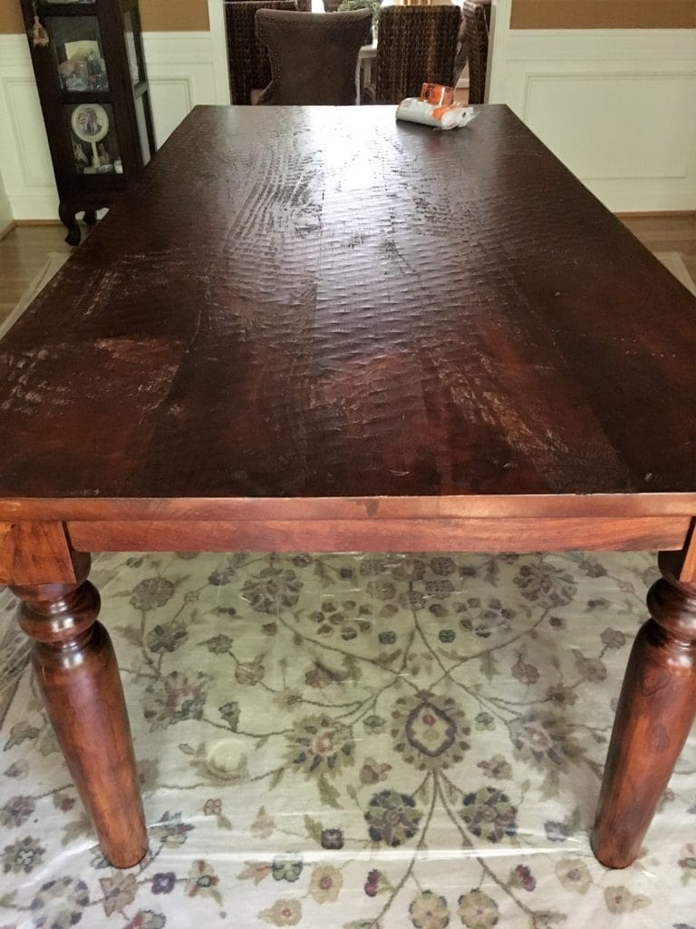 Dining Room Table Redo