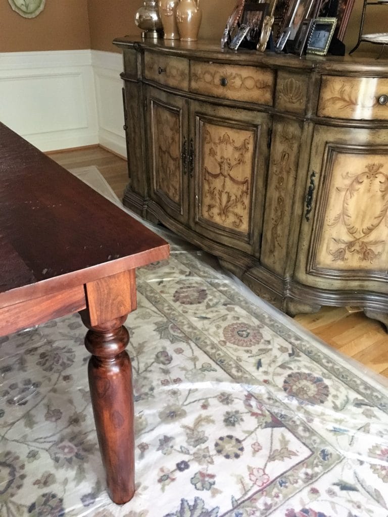 Dining Room Table Redo