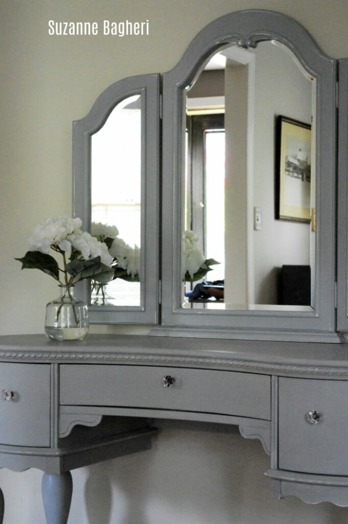 Details about   FMG ''Paris Boudoir'' Grey Decorated Vanity Jewellery Case with Mirror 