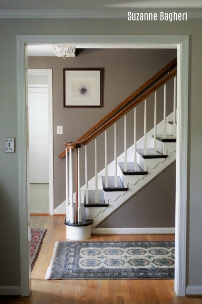 Painted Stairs General Finishes Dark Chocolate