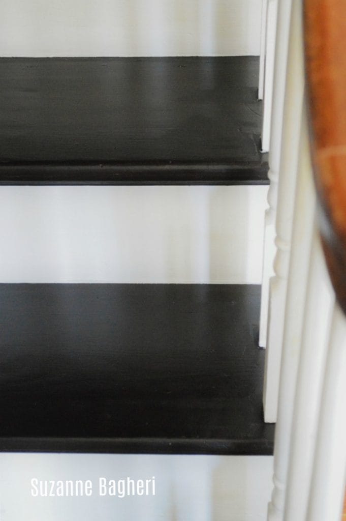 Painted Stairs General Finishes Dark Chocolate Milk Paint