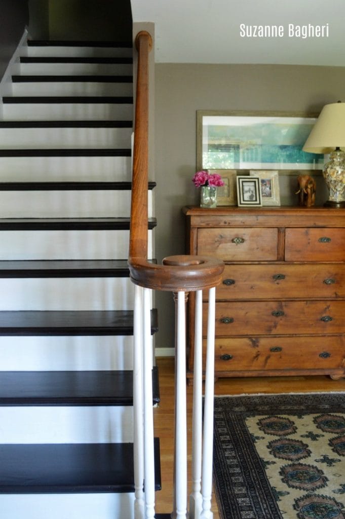 Painted Stairs General Finishes Dark Chocolate