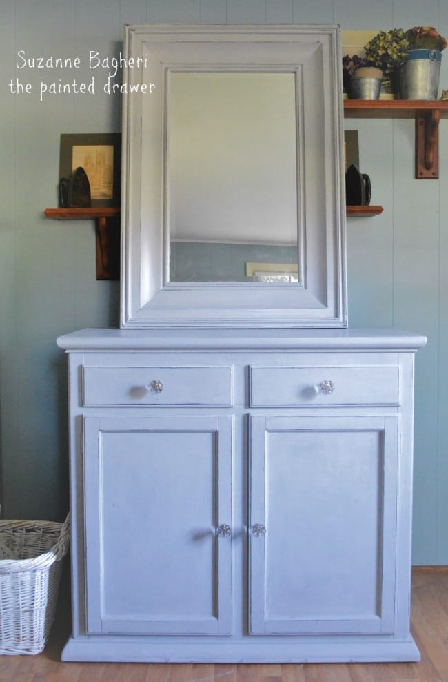 annie sloan paris grey mirror