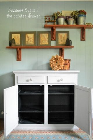 Farmhouse Glam Console Cabinet and Rusty