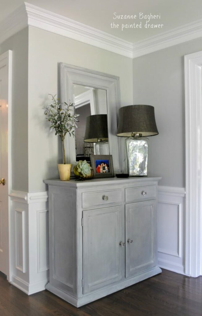 BM Stonington Gray Foyer Makeover