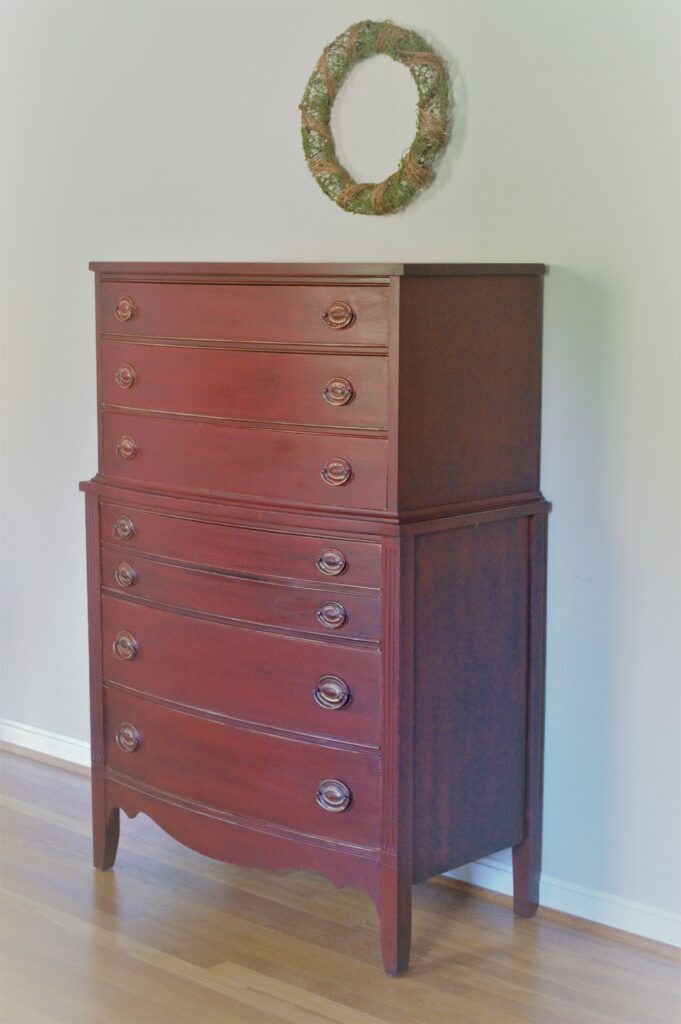 red dresser