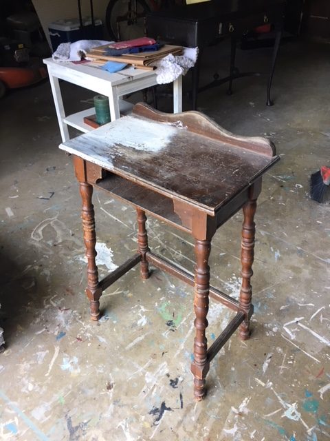 vintage phone table