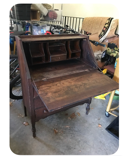 vintage secretary desk