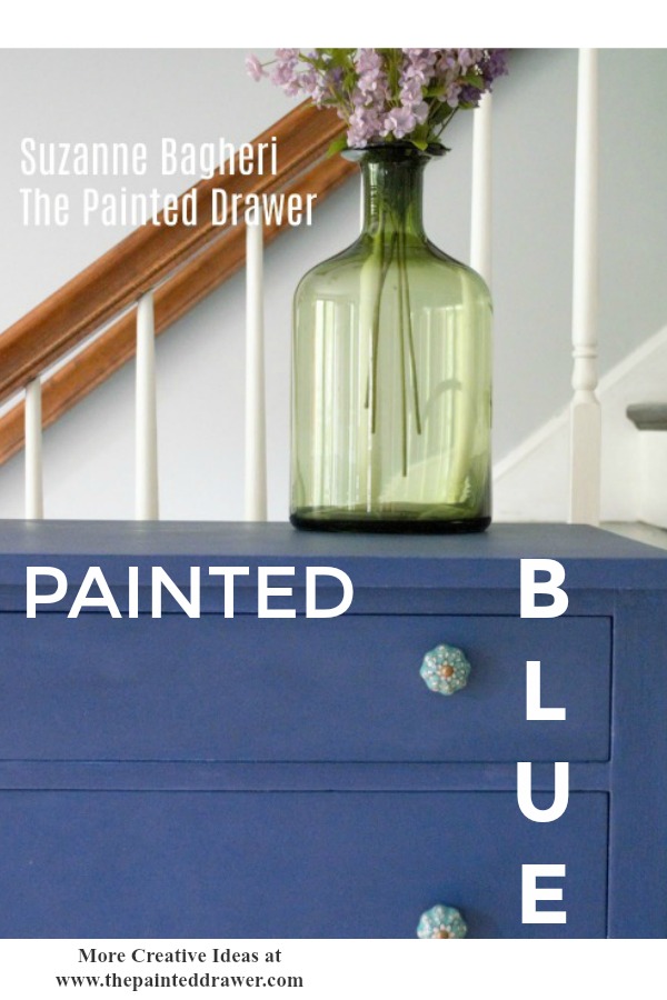 Napoleonic Blue by Annie Sloan Dresser Makeover