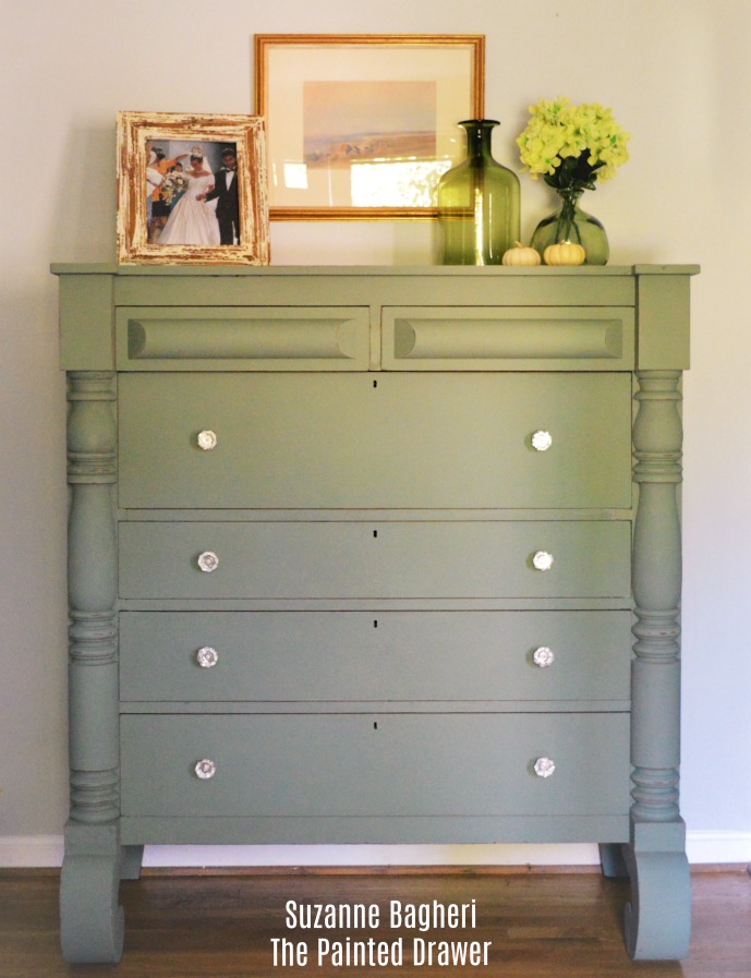 Gorgeous Olive Green Solid Wood Dresser - furniture - by owner