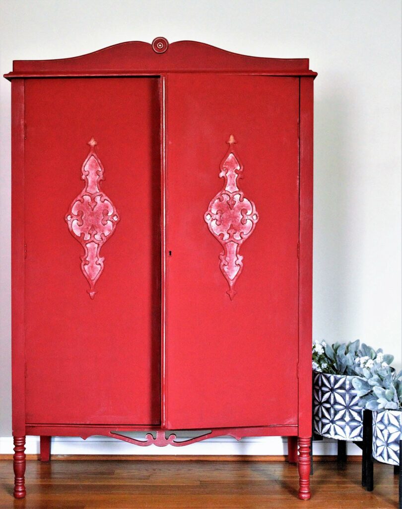 Vintage Red Cabinet