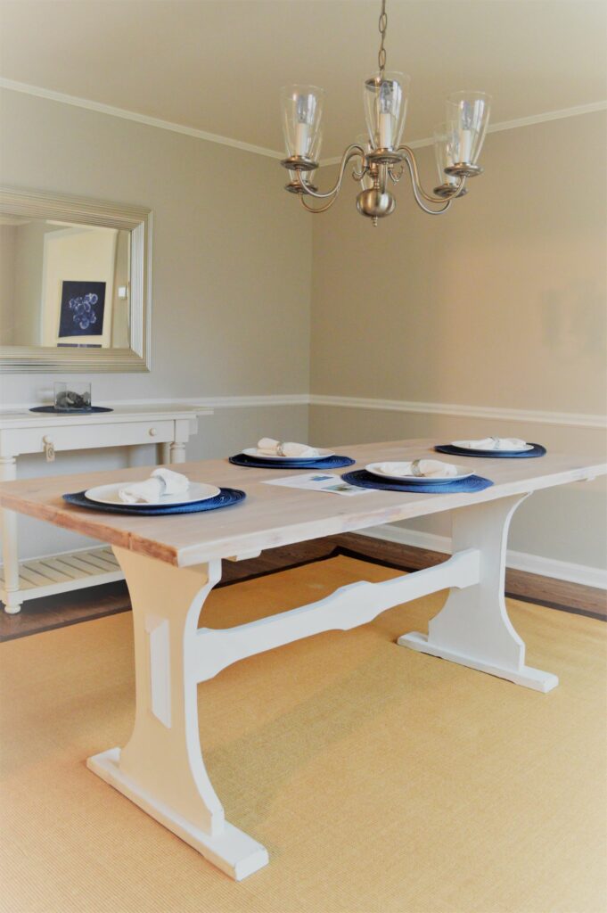 Whitewashed Farmhouse Table